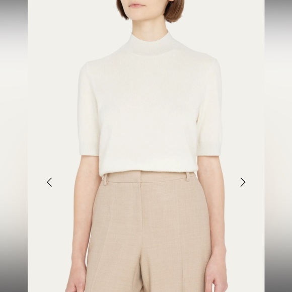 LAFAYETTE 148 NEW YORK
Cashmere Mock-Neck Sweater with Metallic Contrast… - Picture 5 of 17